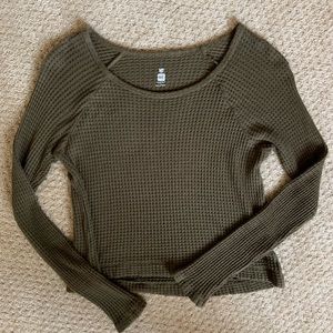 PacSun - army green thin sweater